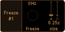 Freeze unit interface