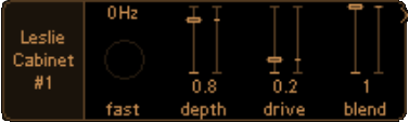 Leslie Cabinet unit interface