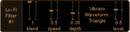 Lo-Fi Filter unit interface